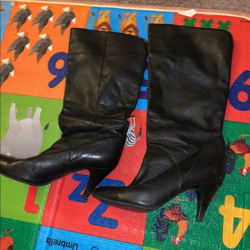 Clicks genuine leather boot heels